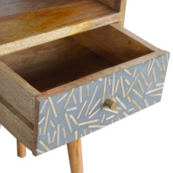 Mini Cement Chip Drawer Bedside Table