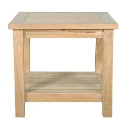 22" Square 2-Tier Side Table
