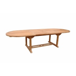 Bahama 117" Oval Extension Table w/ Double Extensions