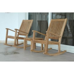 Del-Amo Bahama 3-Pieces Set with Square Side Table