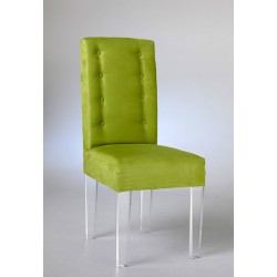 Vera Acrylic Dining Chair (acrylic color and fabric options)