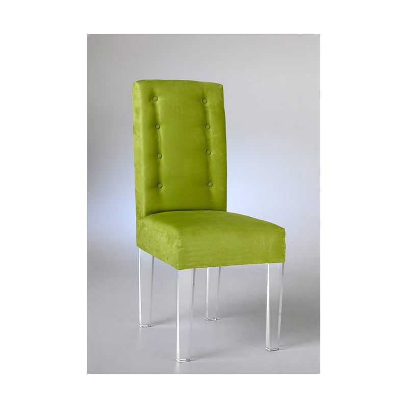 Vera Acrylic Dining Chair (acrylic color and fabric options)