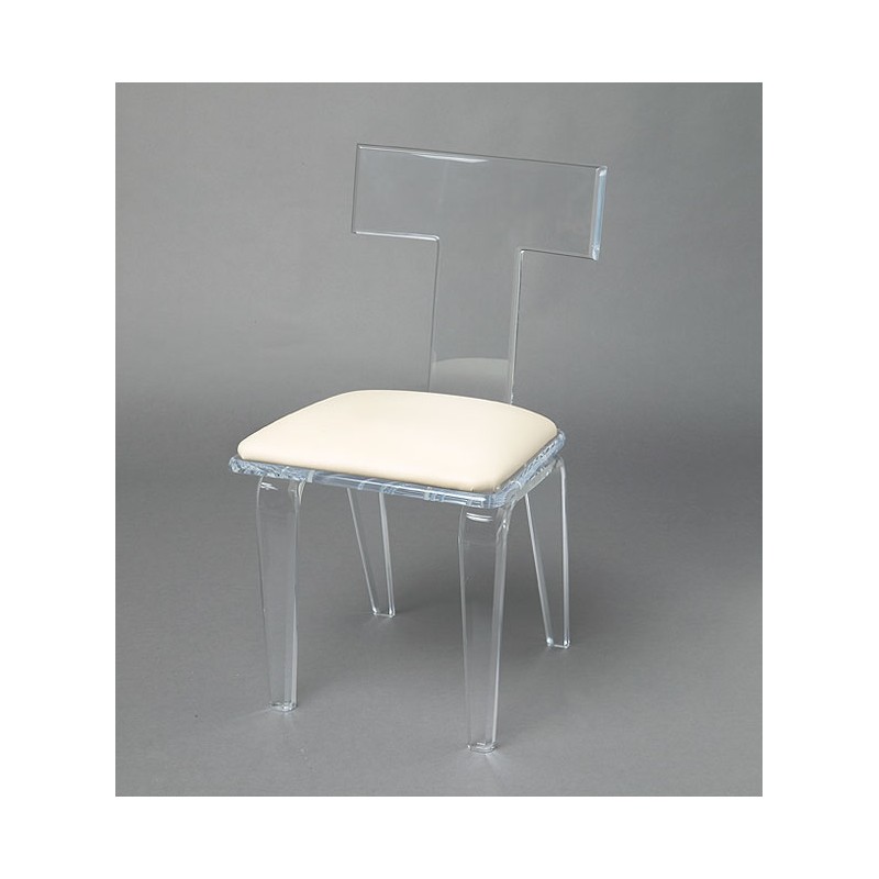 Bulgaria Acrylic Dining Chair (acrylic color and fabric options)