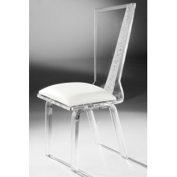 Miami Acrylic Dining Chair (acrylic color and fabric options)