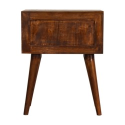 Chestnut Modern Solid Wood Bedside / Accent Table
