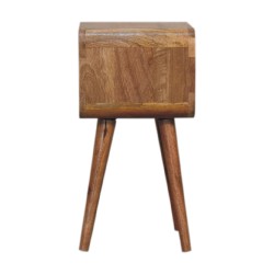 Mini Curved Open Bedside / Accent Table