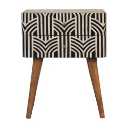 Edessa Bone Inlay Bedside / Accent Table