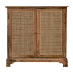 Close-knit Woven Rattan Lounge Cabinet