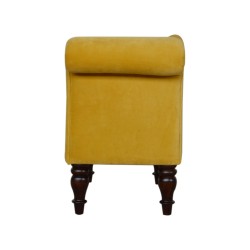 Mustard Velvet Chaise