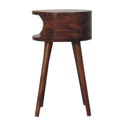 Alina Open Honey Finish Bedside / Accent Table