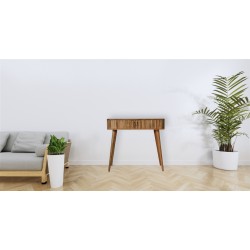 Mokka Console Table with Two Sliding Doors