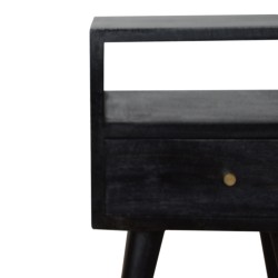 Mini Ash Black Bedside / Accent Table