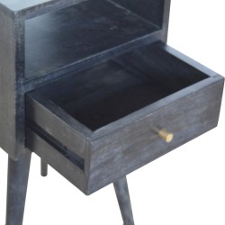 Mini Ash Black Bedside / Accent Table