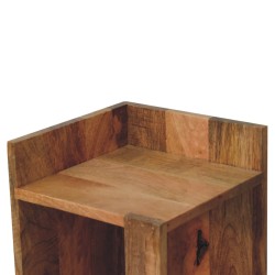 Oak-ish Box Bedside / Accent Table