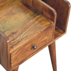 Chestnut Collective Bedside / Accent Table with Open Slot