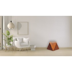 Chestnut Abstract End Table