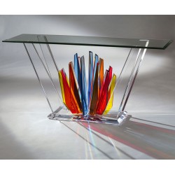 Explosion Acrylic Console Table