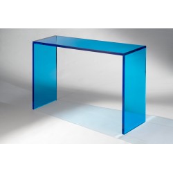12" x 48" Color Splash Blue Acrylic Console Table (size and color options)