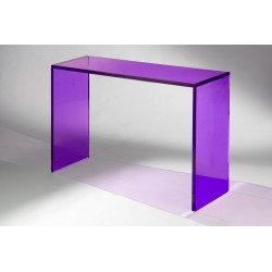 16" x 48" Color Splash Violet Acrylic Console Table (size and color options)
