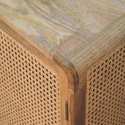 Larrisa Woven Rounded Storage Cabinet