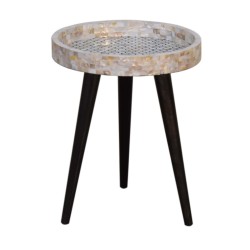 Honeycomb Mosaic End Tray Table