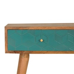 Acadia Teal Console Table