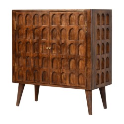 Chestnut Arch Storage Cabinet