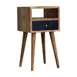 Mini Navy Blue Hand Painted Bedside / Accent Table