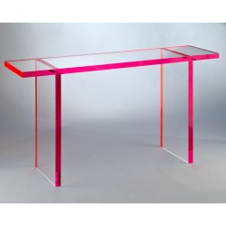 Touch of Color Acrylic Console Table (with color options)