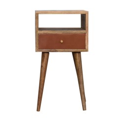Mini Brick Red Hand Painted Bedside / Accent Table