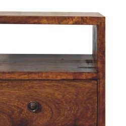 Mini Classic Chestnut Bedside / Accent Table