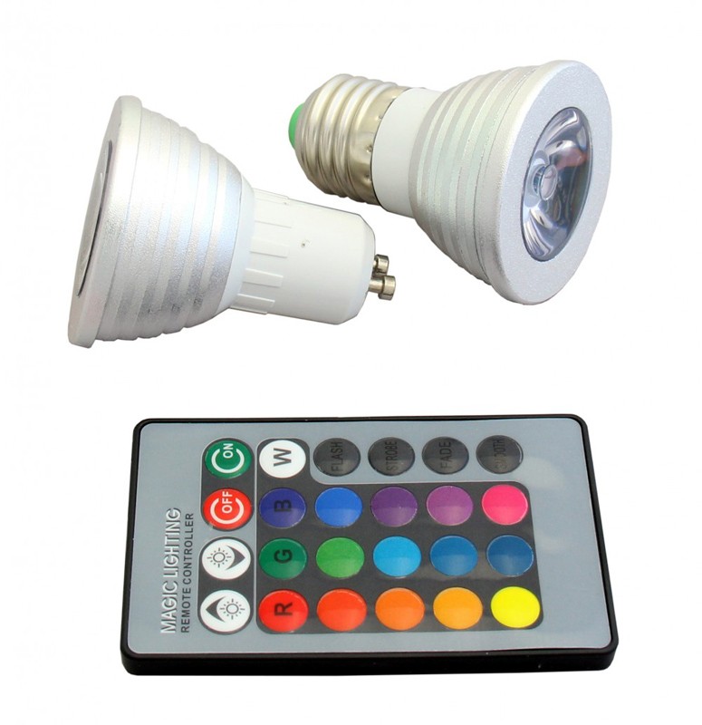 LED Colored Programmable Lights with Remote